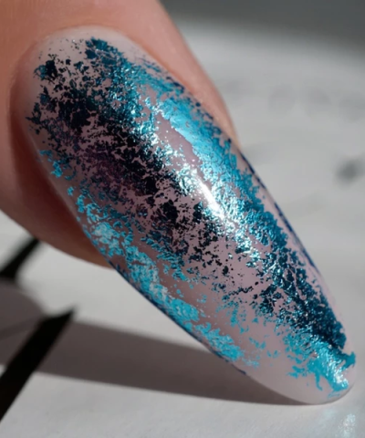 Alternative view of True Blue transfer foil