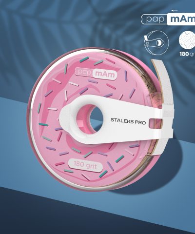 STALEKS Engangs hvit slipetape papmAm EXPERT 180 grit i plastboks