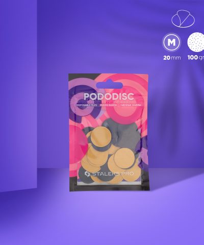 Engangs filer for pedikyrskive PODODISC STALEKS PRO M, 100 grit (50 stk)