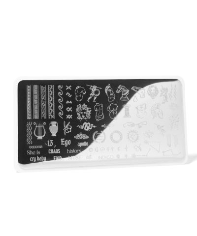 Indigo Stamping Plate Modern Greek