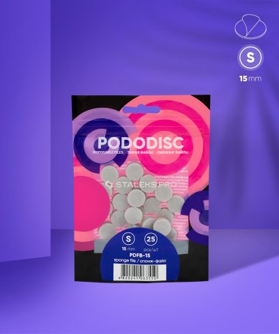 STALEKS Engangs filer-svamper for pedikyrskive PODODISC S 15 (25 stk)