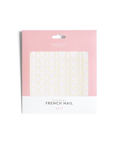 French Nail Stickers Gold