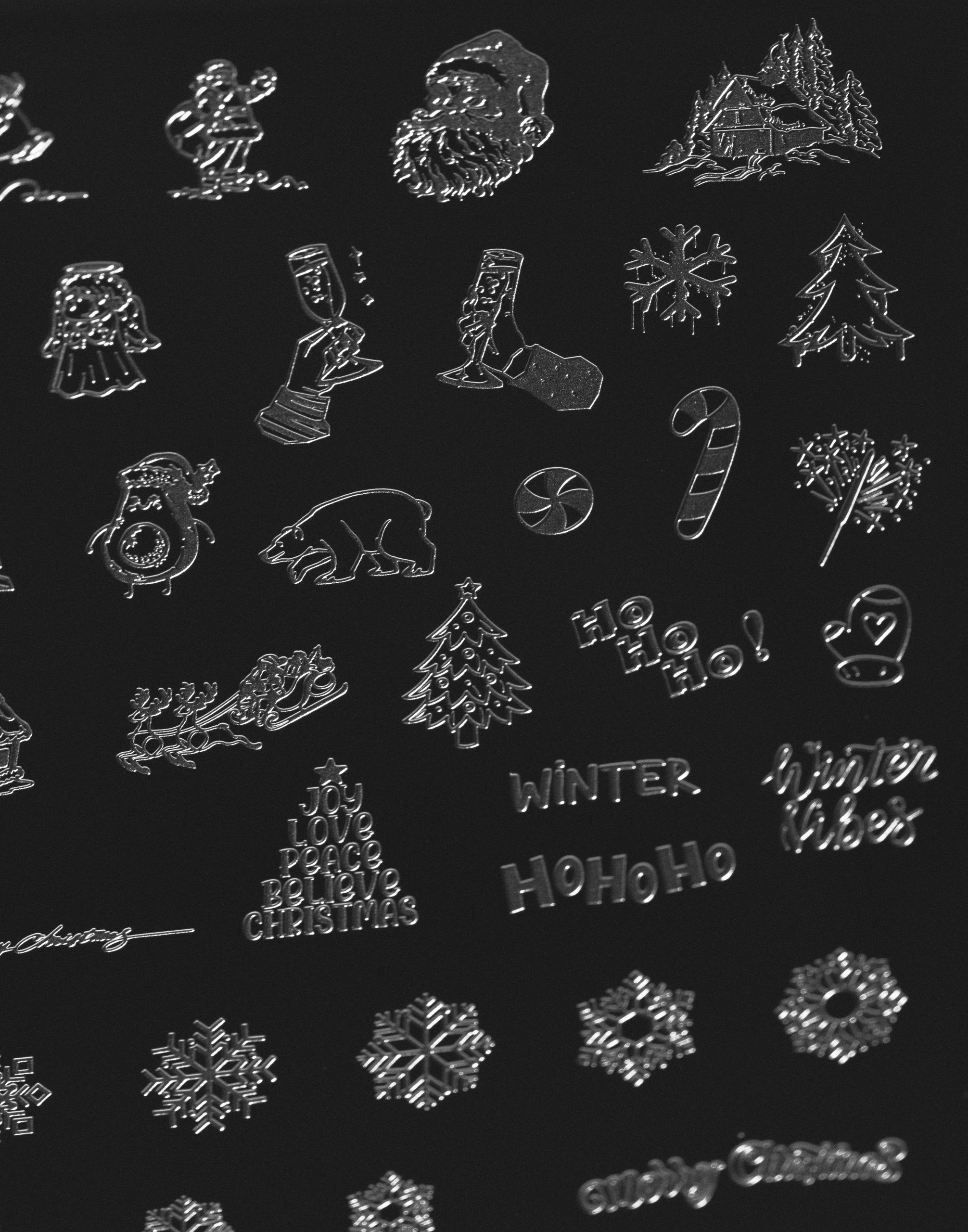 Indigo Stamping Plate Winter 2 - Image 2