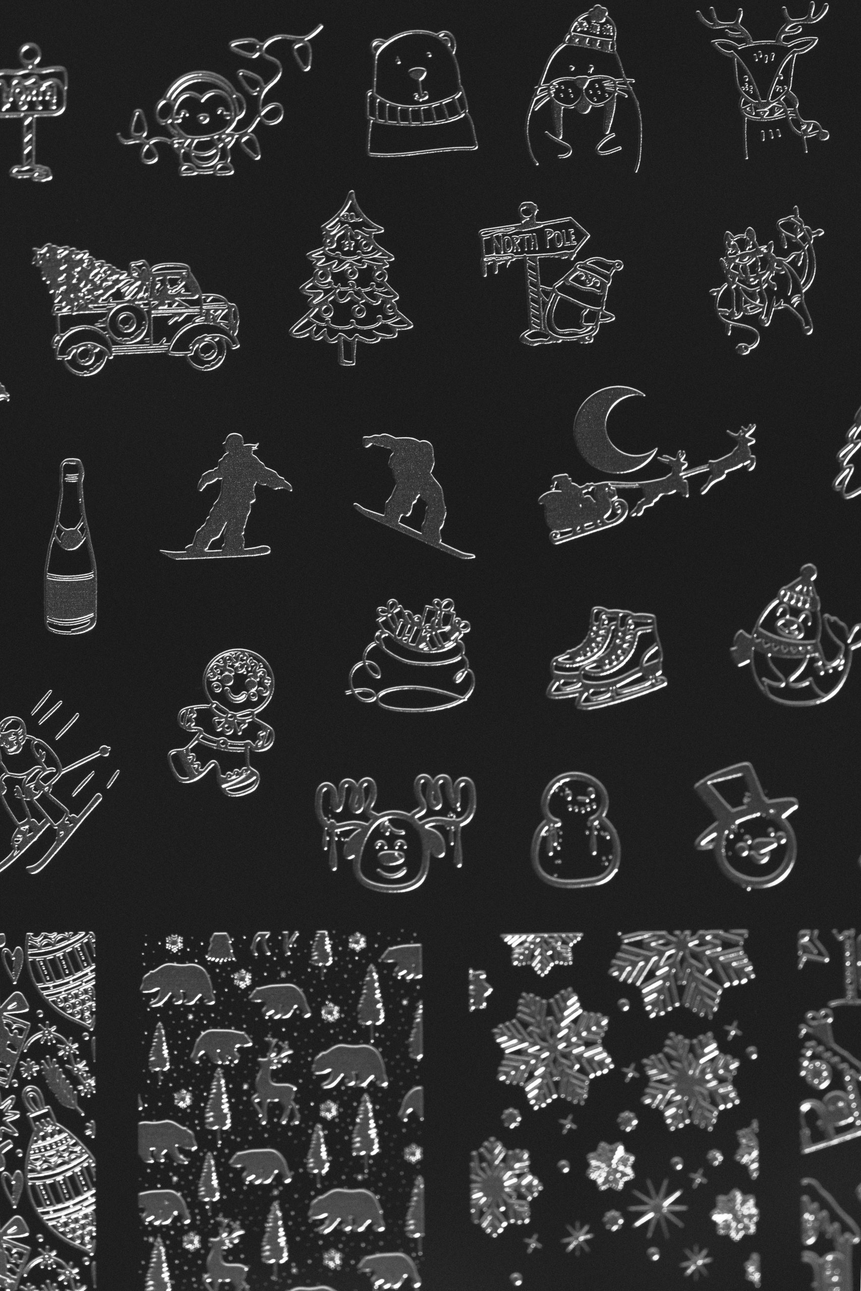 Indigo Stamping Plate Winter 2 - Image 3